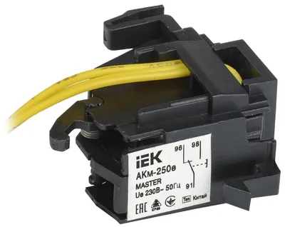 Контакт аварийный IEK KARAT MASTER АКм-250е (АКм-35), для ВА88-35, 1НО+1НЗ