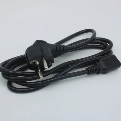 Кабель питания Mean Well EU1-MC13, Schuko–IEC C13, 10А, 1.8м, чёрный