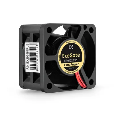 Вентилятор ExeGate EX299461RUS, 12В DC, 40x40x20мм, 2-Ball, 7000RPM