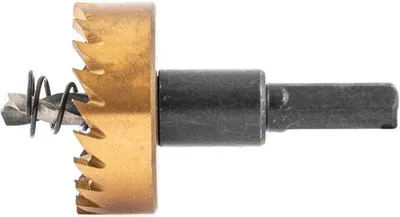 Коронка Denzel 724111 по металлу, HSS, 38 мм, для дрелей