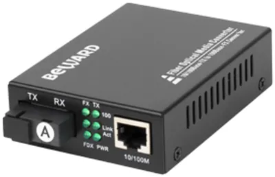 Медиаконвертер Beward STM-206A25, 10/100Base-TX → 100Base-FX, SM, до 25 км