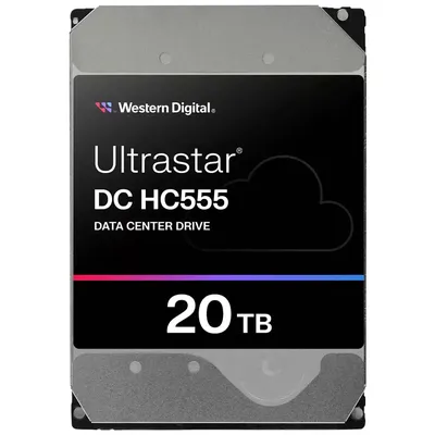 Жесткий диск Western Digital Ultrastar DC HC555 WUH722020CLE6L4, 20 ТБ, SATA 6 Гбит/с, 3.5", 7200 об/мин