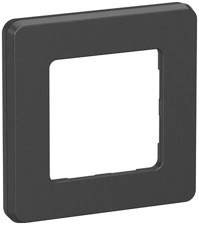 Рамка для выключателя IEK IEKINSPIRIA 6739331, 1-местная, антрацит, IP20