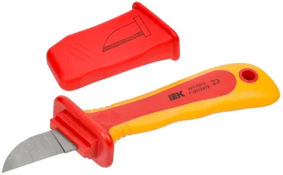 Нож для снятия изоляции IEK ARMA2L 3 A2L3-KN12-K1-02, прямой, 0,08–12 мм²