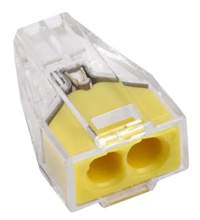 Ответвительная клемма IEK UKZ-004-322 (СМК 773-322), 0,75–2,5 мм², 25 А, желтая