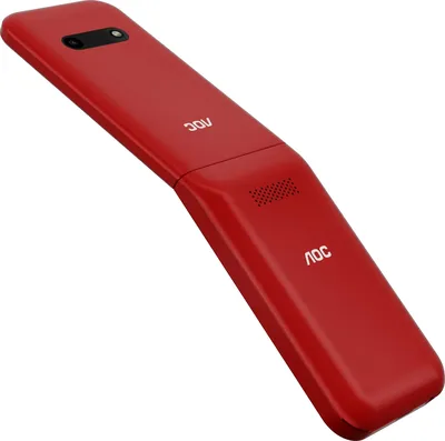Мобильный телефон AOC 285 A CTA285RD/00, раскладной, 2 SIM, 2.8", красный