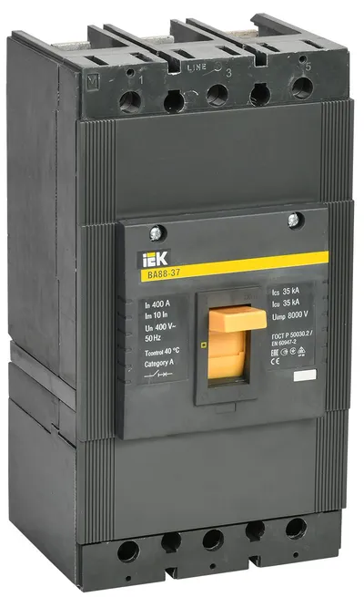 Автоматический выключатель IEK SVA40-3-0400 ВА88-37, 3P, 400 А, 35 кА, 400 В