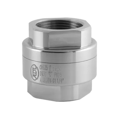 Обратный клапан ADL CVS25.04.040.40, DN 40, PN 40, резьба 1 1/2", нерж. сталь