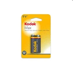 Батарейка Kodak MAX 6LR61-1BL, алкалиновая, 9 В, PP3 (Крона), 1 шт.