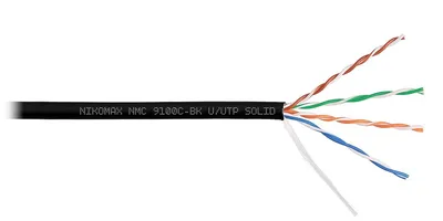 Кабель NIKOMAX NMC 9100C-BK, U/UTP Cat.5e, 305м, черный