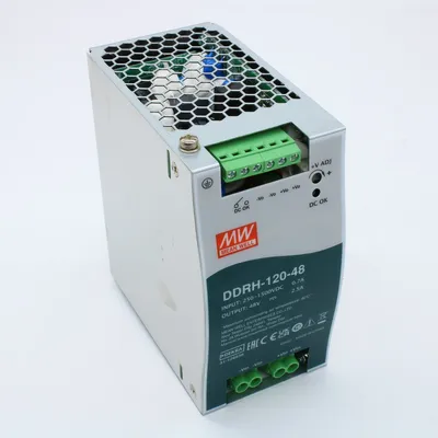DC-DC Mean Well DDRH-120-48, 120Вт, 48В/2.5А, DIN, 250…1500В DC