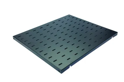 Полка Eurolan 60A-01-45-12BL, 1U, перфорированная, 100 кг, чёрная