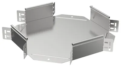 Крестовина для кабельного лотка IEK ES5-KR-100-200-08, 100×200 мм, сталь, 0,8 мм