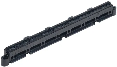 Суппорт для шин IEK TEKFOR TF-KP00D-S-12, 12 модулей, 63 А, пластик