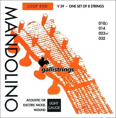 Комплект струн GALLI STRINGS V039, мандолина, 10-32