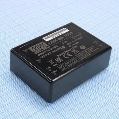 Драйвер LED Mean Well LDH-65-1050, DC/DC, 12.5…60В/1.05А, DIMM, DIP