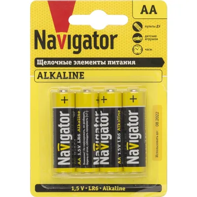 Батарейка AA Navigator NBT-NPE-LR6-BP4 61 463 (упак.4шт)