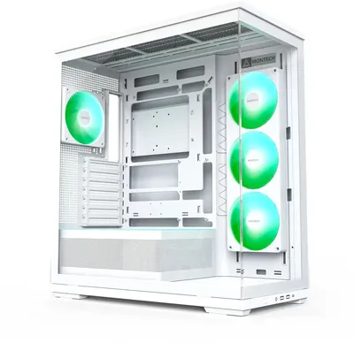 Корпус Montech TG3 W, ATX, белый, без БП
