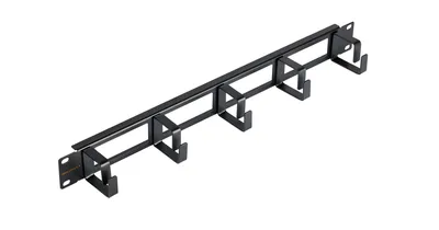 Кабельный органайзер Nikomax NMC-OK400H-1U-BK-2, 19", 1U, черный