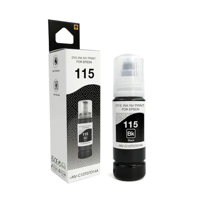 Чернила NV Print NV-C13T07D14A, NVP 115, для Epson L8160/L8180, 70 мл, чёрные