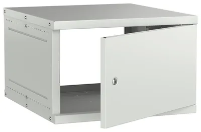 Шкаф телекоммуникационный ITK LWE3-06U67-MF-G настенный 19" 6U, 600×650 мм, IP20