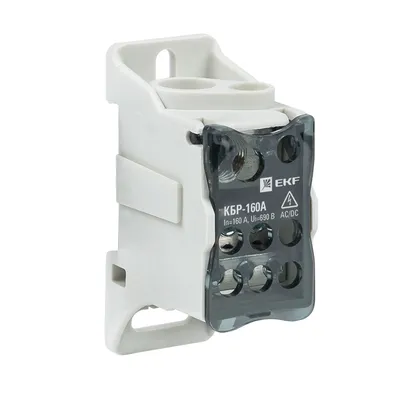 Блок распределительный EKF PROxima plc-kbr160, 160 А, DIN-рейка/монтажная панель