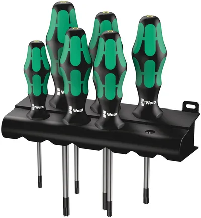 Набор отверток WERA 367/6 TORX BO Kraftform Plus WE-138250, 6 предметов