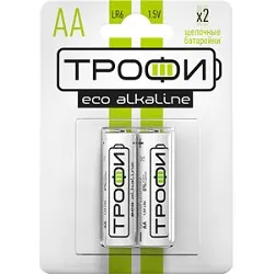 Трофи LR6-2Bl Energy Alkaline (20/360/8640) (2 шт. в уп-ке)