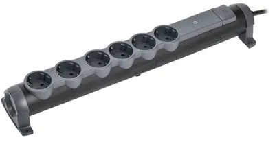 Фильтр сетевой IEK COMFORT СФ-06К, 16 А, 6 розеток, кабель 1,5 м