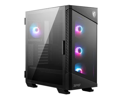 Корпус MSI MPG VELOX 100R, Midi-Tower, ATX, 4×120 мм ARGB, стекло, чёрный