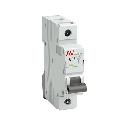 Автоматический выключатель EKF AVERES AV-6 mcb6-1-32C-av, 1P, 32 А, C, 6 кА