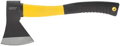 Топор Fit 46210, кованая сталь, фиберглассовая ручка, 1000 г
