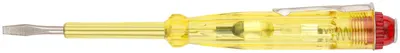 Отвертка индикаторная FIT 56501, 100–500 В, 140 мм, желтая ручка