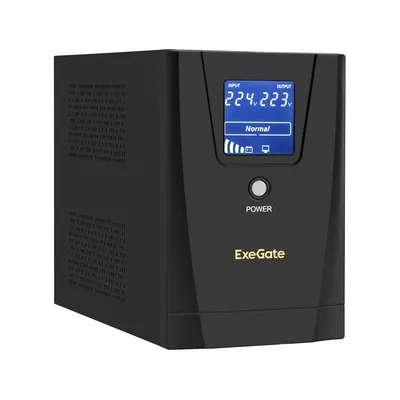ИБП ExeGate SpecialPro Smart LLB-1600.LCD.AVR.2SH.3C13.USB, 1600 ВА/950 Вт, LCD, AVR