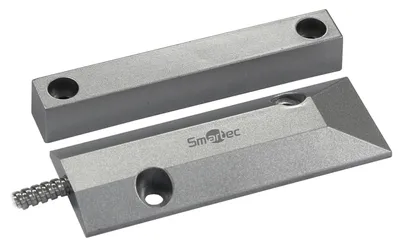Датчик Smartec ST-DM140NC-SL, магнитоконтактный, НЗ, накладной, зазор 60 мм