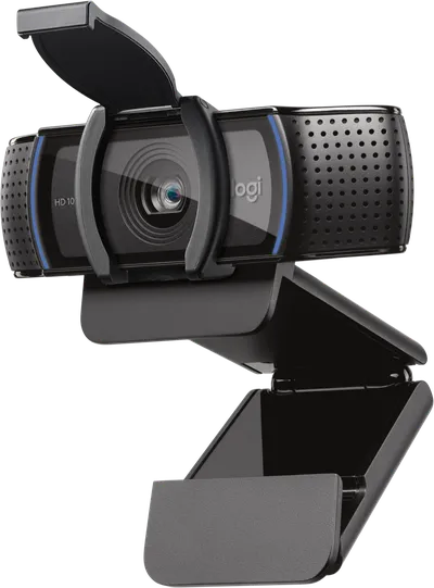 Веб-камера Logitech C920S Pro HD черная, 3Mp, FHD 1080p@30fps, автофокус, угол обзора |960-001252| 78°, складная подставка, USB2.0, кабель 1.5м