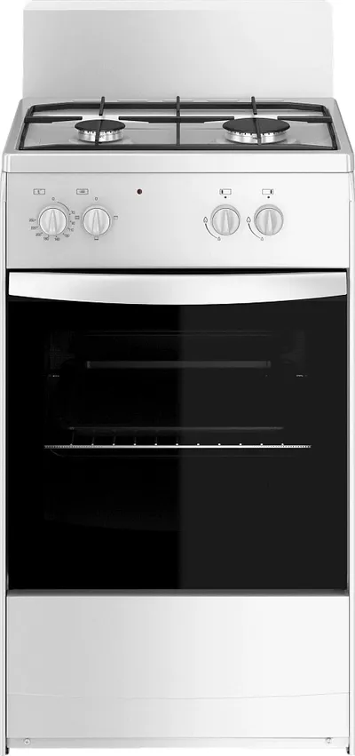 Плита комбинированная Darina S KM522 300 W, 2 газовые конфорки, духовка 45 л, белый
