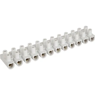 Колодки Navigator NTB-UPP-S12-5/WH 12 пар,5А, сечение 1,5-6,0мм2, белые 71 327