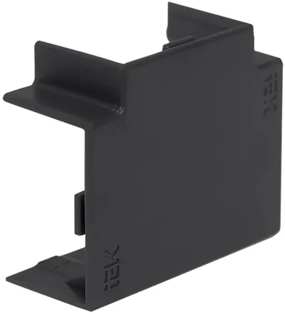 Угол Т-образный IEK ELECOR EL-KK10D-T-020-010-K02, 20×10мм, черный, 4шт/компл