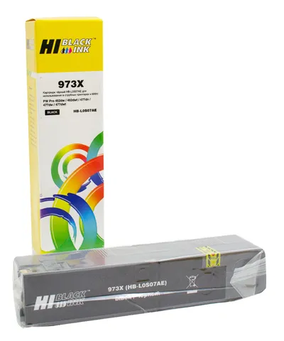 Картридж Hi-Black 973X (L0S07AE), для HP PW Pro477dw/452dw, BK