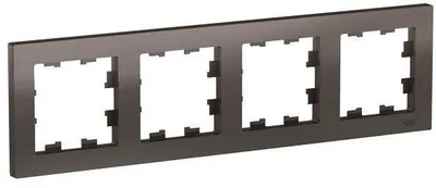 Рамка Schneider Electric ATLASDESIGN ATN000604, 4-постовая, мокко, IP20