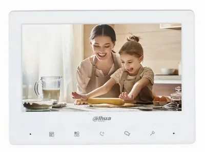 Монитор Dahua DHI-VTH1010J, 4.3", видеодомофон, белый