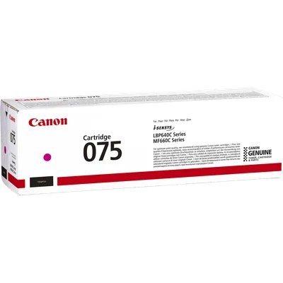 Картридж CANON 075M, пурпурный, 1300 страниц