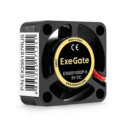 Вентилятор ExeGate EX02510S2P-5, 25×25×10 мм, 5 В, 10000 об/мин, 2-pin