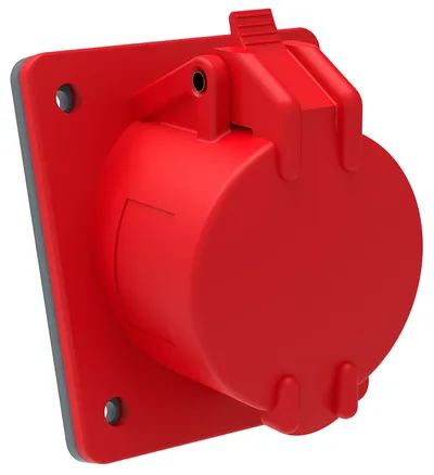 Розетка CEE IEK PSN42-016-5, 16 А, 3P+N+E, 380–415 В, IP44