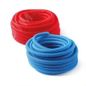 Труба гофрированная PRO AQUA PECP3525B, 35 мм, ПНД, синяя, бухта 30 м