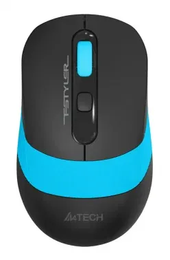 Мышь A4Tech Fstyler FG10S, беспроводная, 2000 dpi, USB, чёрно-синяя