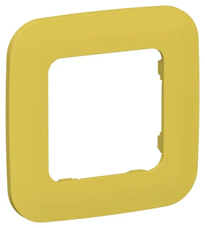 Рамка IEK FLITE РУ-1-А-ФлЖК, 1-местная, желтый карри, IP20