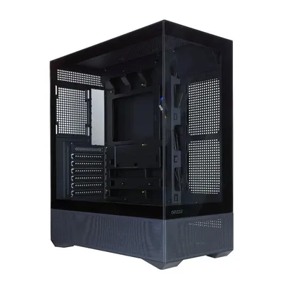 Корпус Ginzzu GL710, ATX/EATX, сталь, боковое окно, чёрный