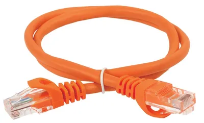 Патч-корд ITK PC07-C5EU-05M, Cat.5e U/UTP, 4 пары, 0,5 м, оранжевый